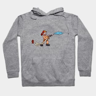 Cartoon Firefighter Hoodie